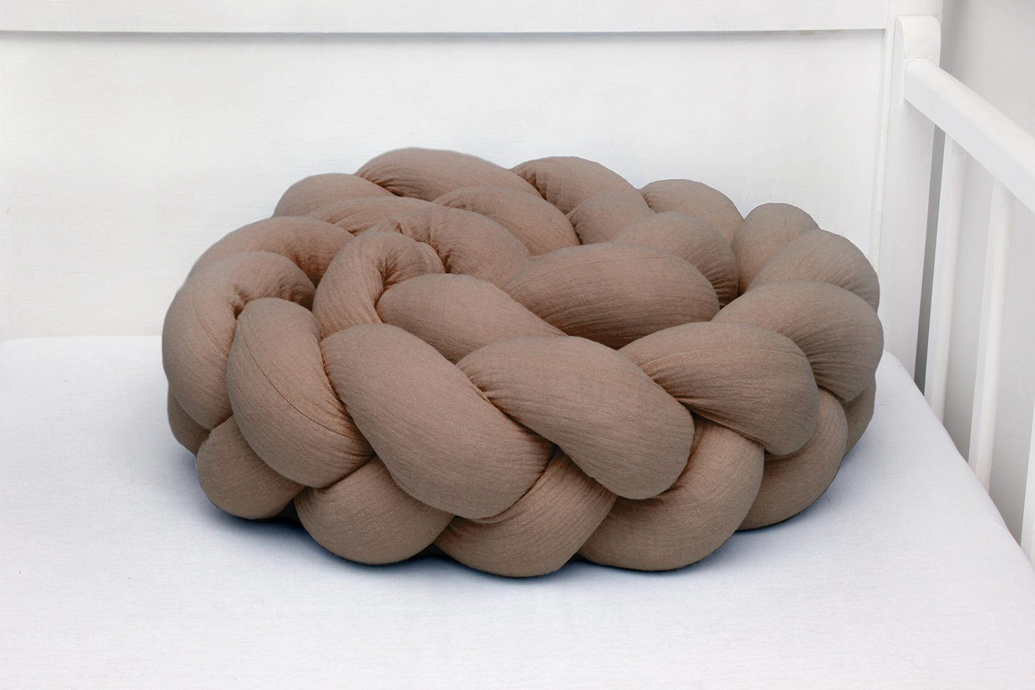 Geflochtene Premium Musselin Bettschlange